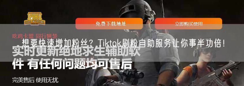 想要快速增加粉丝？Tiktok刷粉自助服务让你事半功倍！